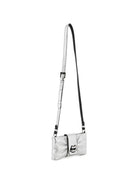 Borsa a tracolla per bambina Karl Lagerfeld Kids argento Ikon Choupette con dettaglio a fiocco Z31435 016 KARL LAGERFELD KIDS 