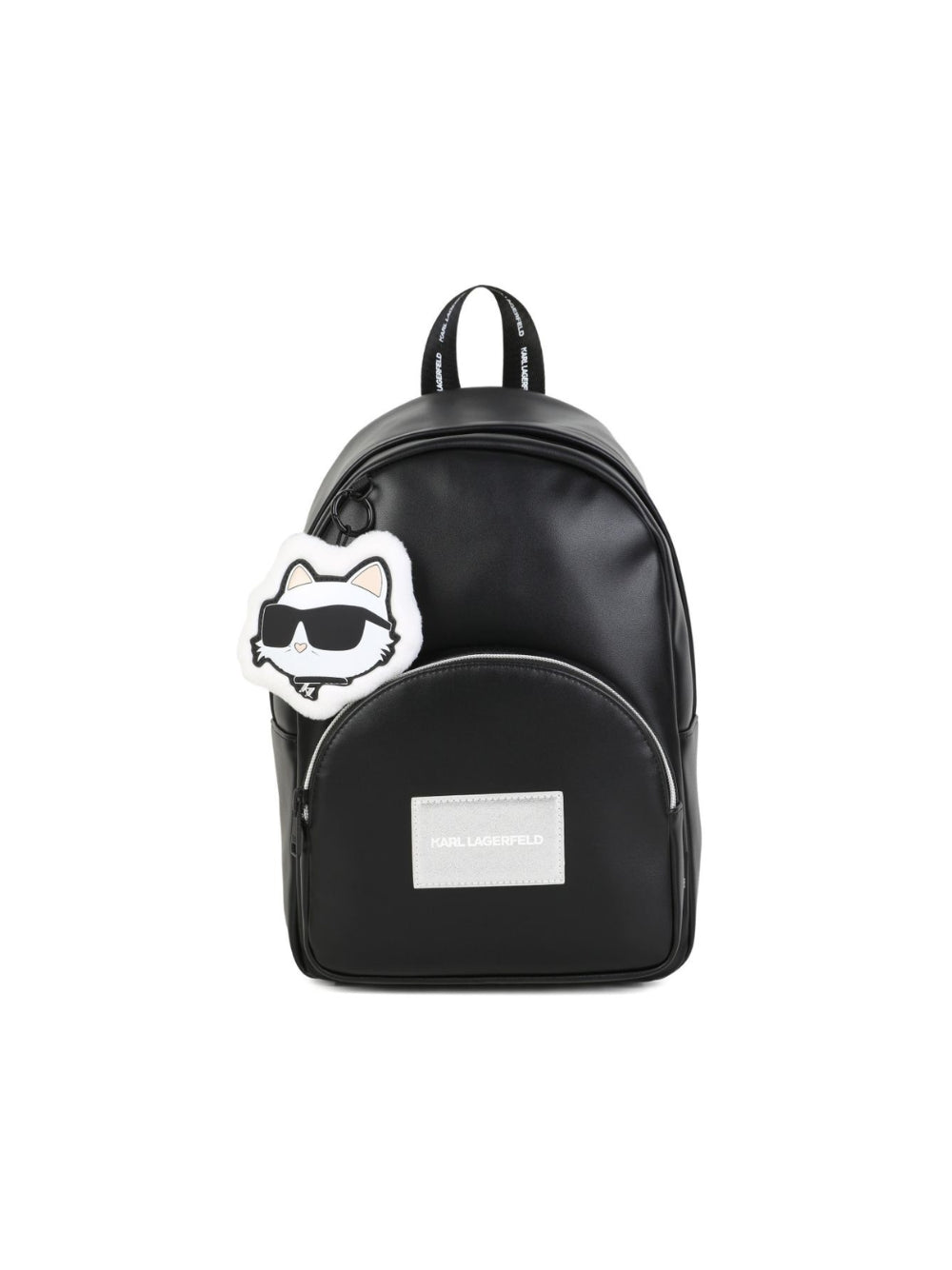 Zaino per bambini Karl Lagerfeld Kids nero con ciondolo con Choupette Z31440 09B KARL LAGERFELD KIDS 