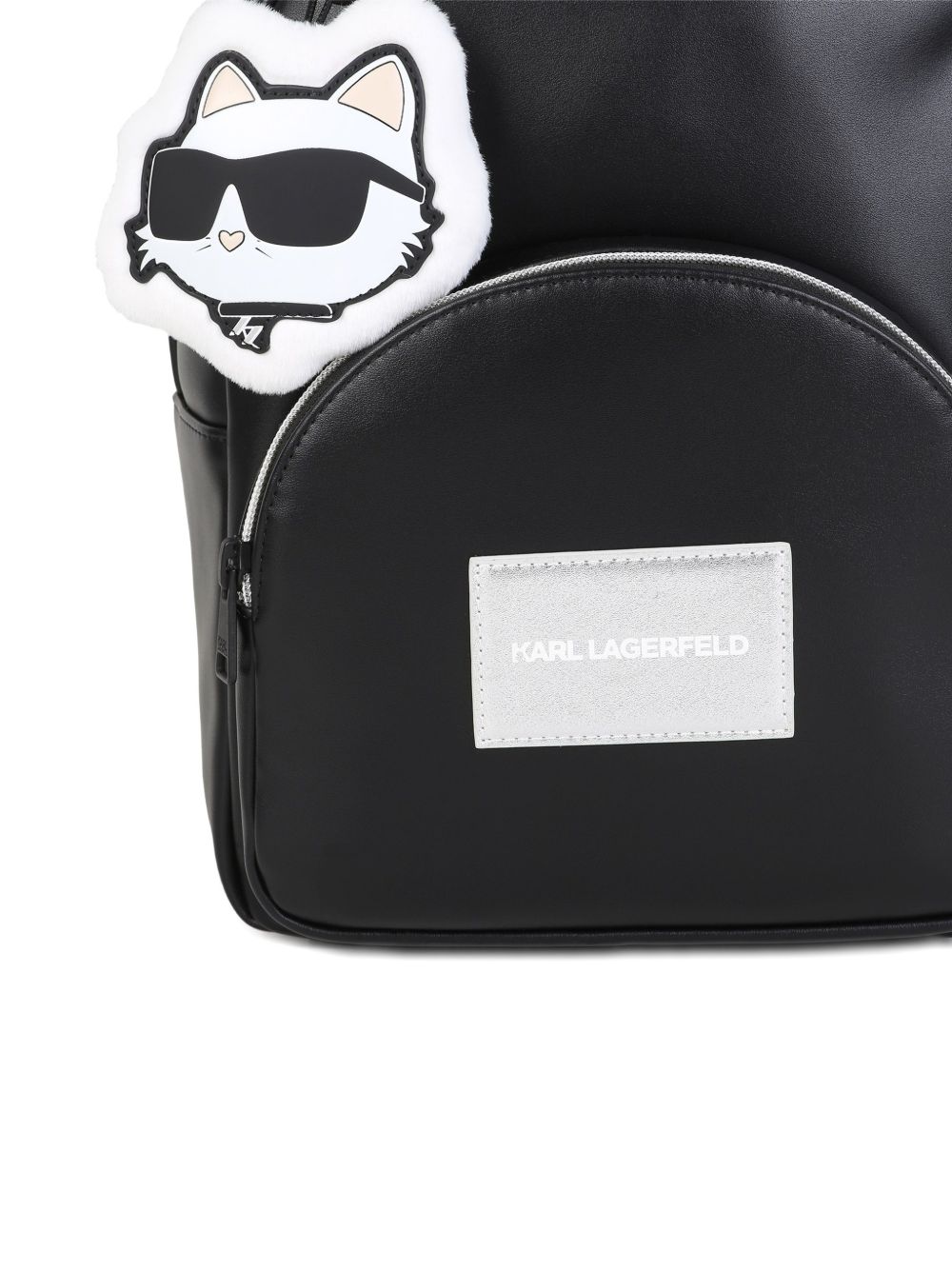 Zaino per bambini Karl Lagerfeld Kids nero con ciondolo con Choupette Z31440 09B KARL LAGERFELD KIDS 