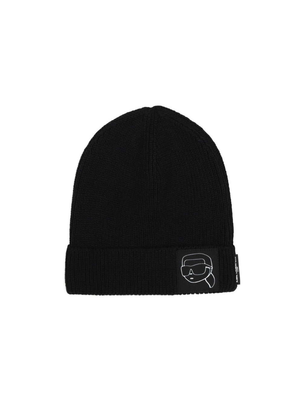 Cappello per bambino Karl Lagerfeld Kids nero con stampa grafica Karl sul davanti Z31442 09B KARL LAGERFELD KIDS 
