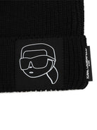 Cappello per bambino Karl Lagerfeld Kids nero con stampa grafica Karl sul davanti Z31442 09B KARL LAGERFELD KIDS 