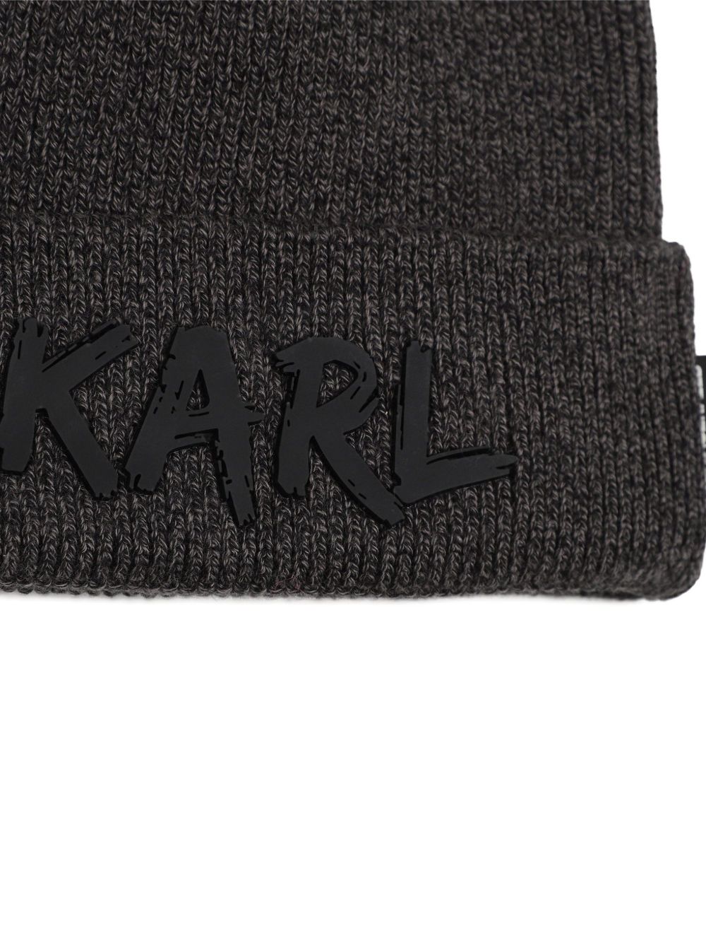 Cappello per bambino Karl Lagerfeld Kids grigio con stampa logo sul davanti Z31443 A65 KARL LAGERFELD KIDS 
