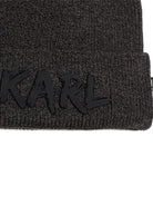 Cappello per bambino Karl Lagerfeld Kids grigio con stampa logo sul davanti Z31443 A65 KARL LAGERFELD KIDS 