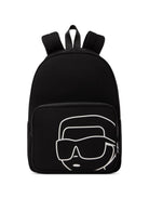 Zaino per bambini Karl Lagerfeld Kids nero con stampa grafica Z31445 09B KARL LAGERFELD KIDS 