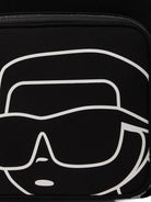 Zaino per bambini Karl Lagerfeld Kids nero con stampa grafica Z31445 09B KARL LAGERFELD KIDS 