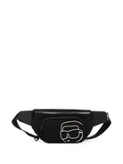 Marsupio per bambino Karl Lagerfeld Kids nero con stampa Z31467 09B KARL LAGERFELD KIDS 