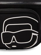Marsupio per bambino Karl Lagerfeld Kids nero con stampa Z31467 09B KARL LAGERFELD KIDS 