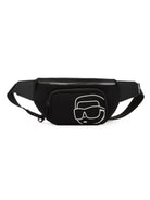 Marsupio per bambino Karl Lagerfeld Kids nero con stampa Z31467 09B KARL LAGERFELD KIDS 