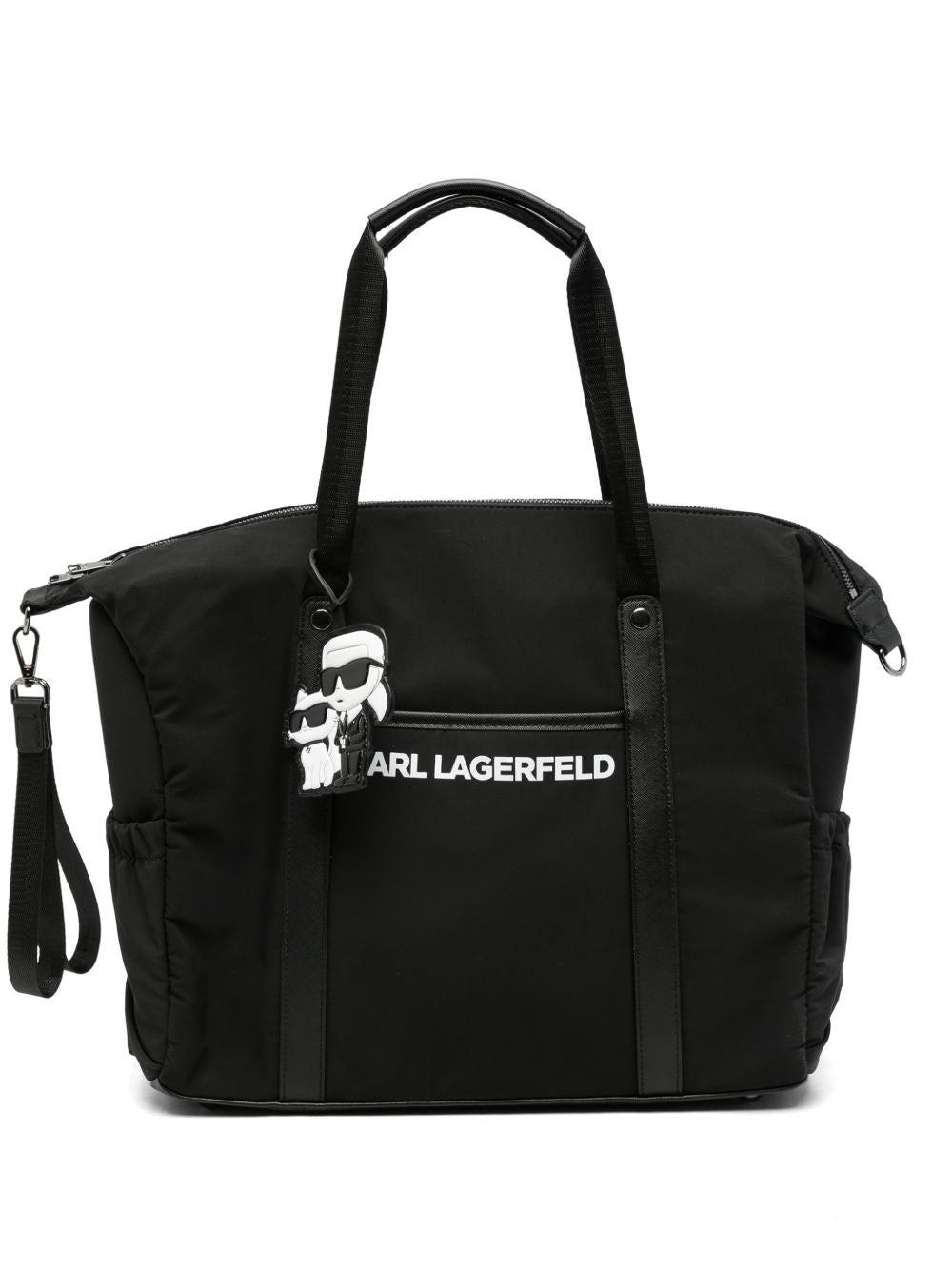 Borsa fasciatoio per neonati Karl Lagerfeld Kids nera con stampa Z31475 09B KARL LAGERFELD KIDS 