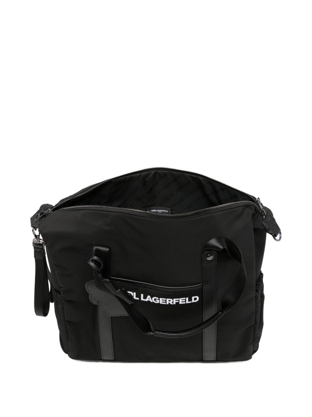 Borsa fasciatoio per neonati Karl Lagerfeld Kids nera con stampa Z31475 09B KARL LAGERFELD KIDS 