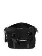 Borsa fasciatoio per neonati Karl Lagerfeld Kids nera con stampa Z31475 09B KARL LAGERFELD KIDS 