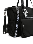 Borsa fasciatoio per neonati Karl Lagerfeld Kids nera con stampa Z31475 09B KARL LAGERFELD KIDS 