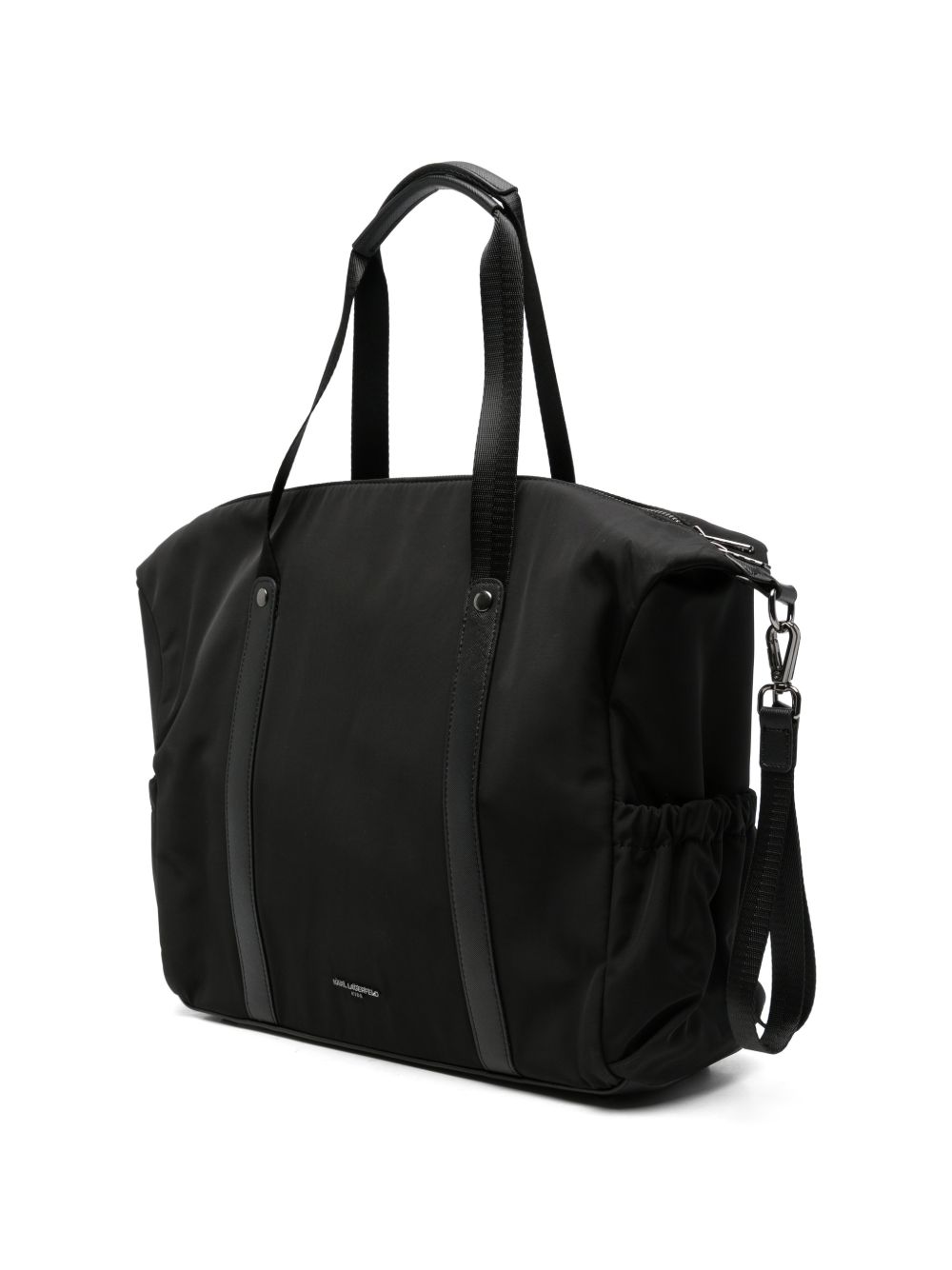 Borsa fasciatoio per neonati Karl Lagerfeld Kids nera con stampa Z31475 09B KARL LAGERFELD KIDS 