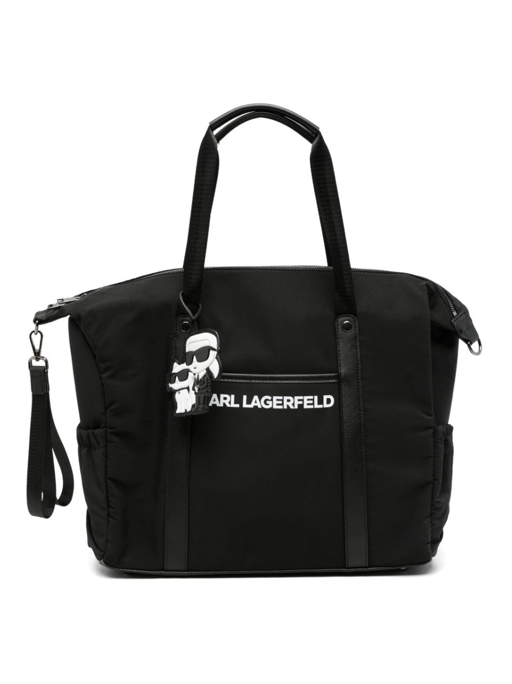 Borsa fasciatoio per neonati Karl Lagerfeld Kids nera con stampa Z31475 09B KARL LAGERFELD KIDS 