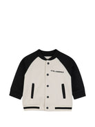 Set tre pezzi per neonato Karl Lagerfeld Kids nero con logo sul davanti Z31485 09B KARL LAGERFELD KIDS 