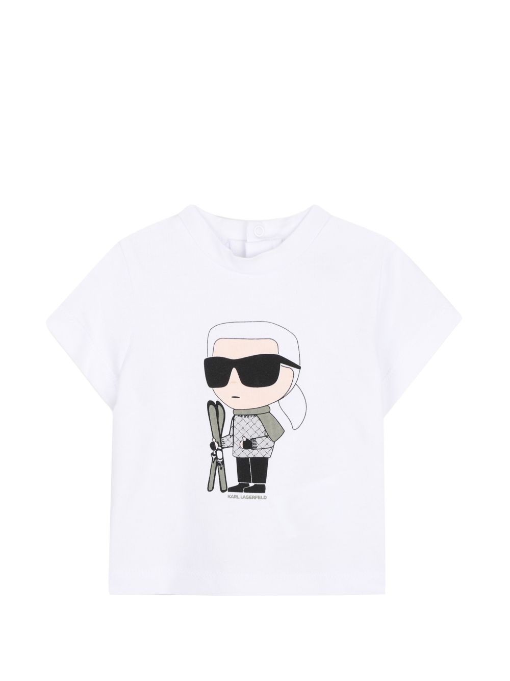 Set tre pezzi per neonato Karl Lagerfeld Kids multicolore con stampa con logo sul davanti Z31492 U60 KARL LAGERFELD KIDS 