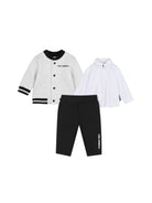 Set tre pezzi per neonato Karl Lagerfeld Kids multicolore con trama trapuntata Z31496 M60 KARL LAGERFELD KIDS 
