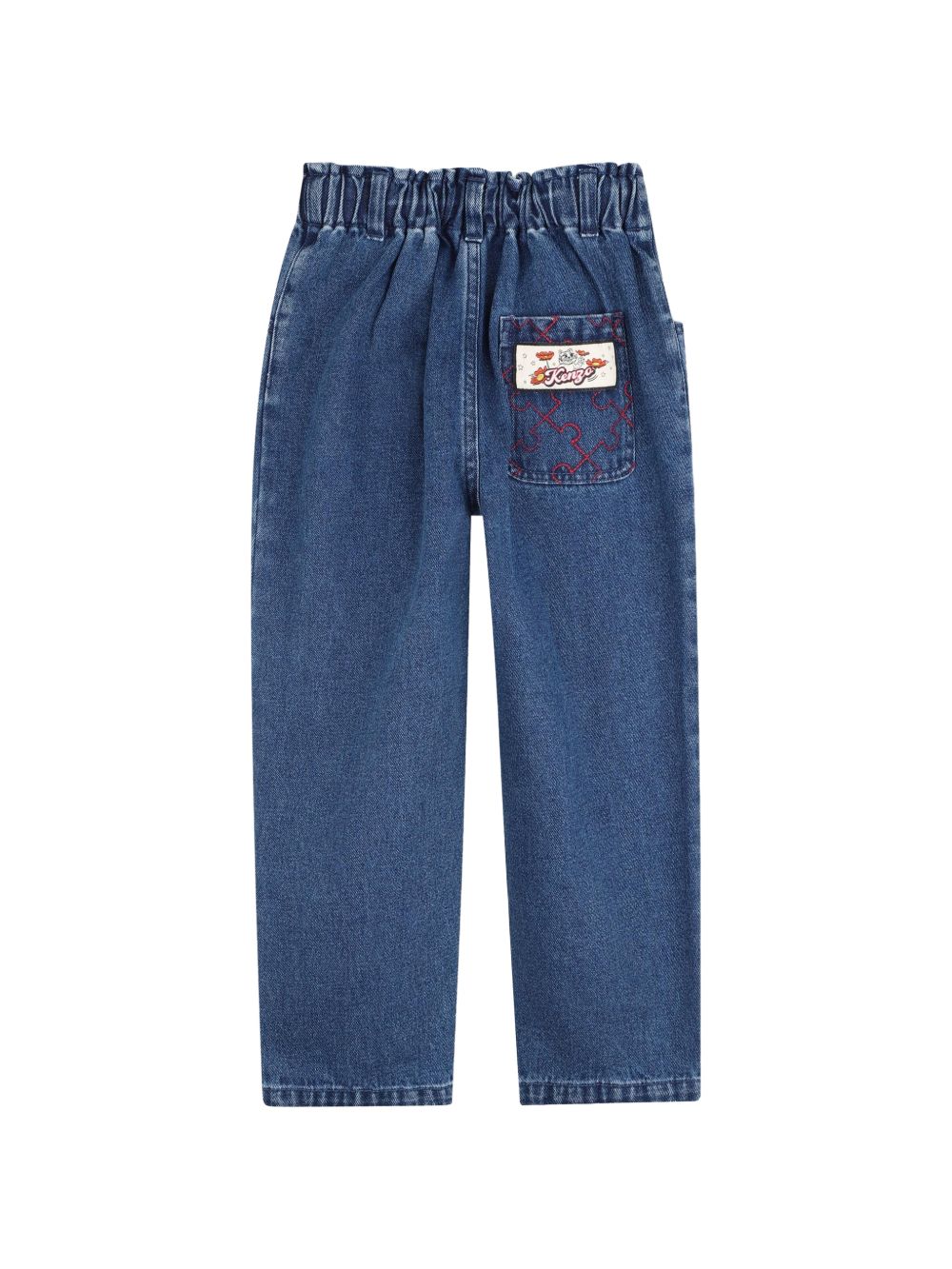 Jeans per bambina Kenzo Kids in denim con vita elasticizzata K61904 Z25 KENZO KIDS 