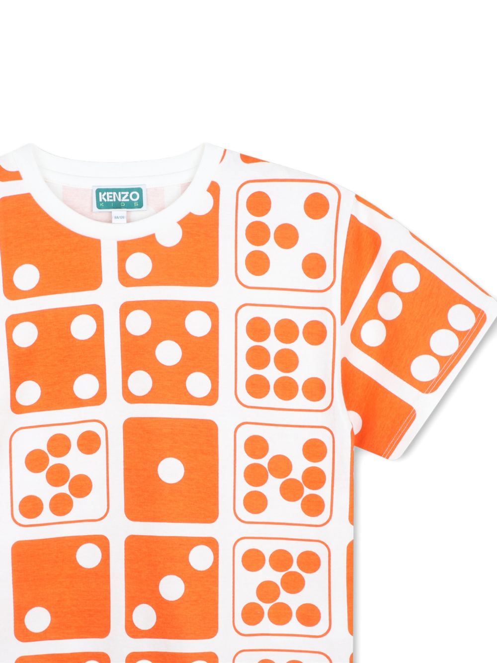 T-shirt per bambino Kenzo Kids arancione con stampa grafica K61916 421 KENZO KIDS 
