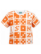 T-shirt per bambino Kenzo Kids arancione con stampa grafica K61916 421 KENZO KIDS 