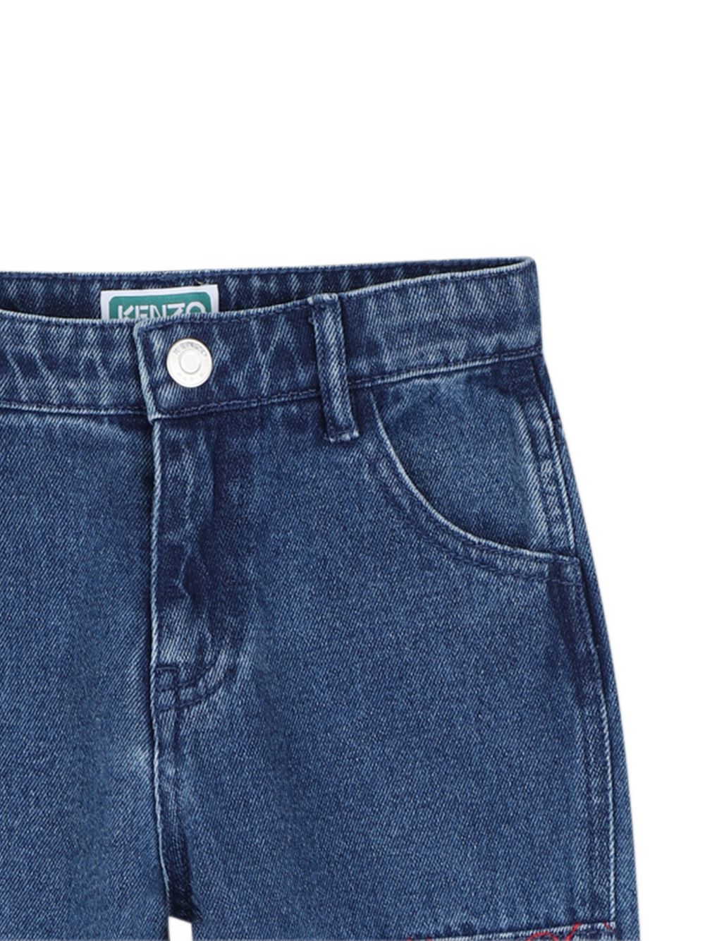 Jeans per bambino Kenzo Kids in denim con ricamo sulle gambe K61917 Z25 KENZO KIDS 