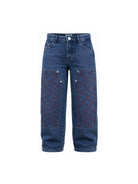 Jeans per bambino Kenzo Kids in denim con ricamo sulle gambe K61917 Z25 KENZO KIDS 