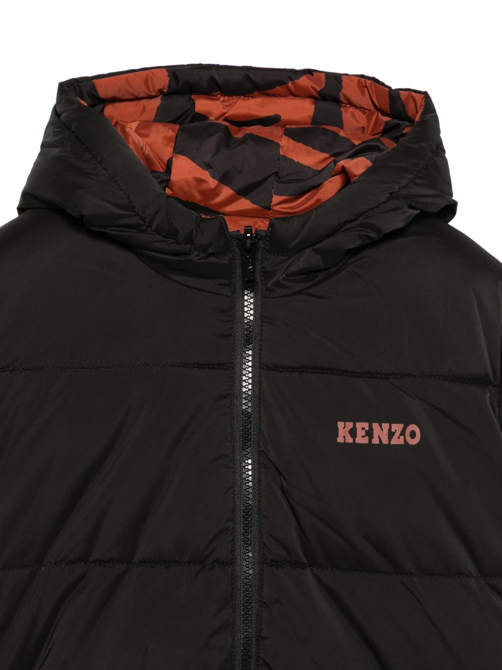 Giubbino per bambino Kenzo Kids nero con logo stampato sul davanti K61935 09B KENZO KIDS 
