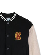 Bomber per bambino Kenzo Kids nero con applicazione logo K61936 09B KENZO KIDS 