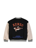 Bomber per bambino Kenzo Kids nero con applicazione logo K61936 09B KENZO KIDS 