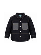 Camicia per bambino Kenzo Kids in denim con applicazione K61938 Z35 KENZO KIDS 