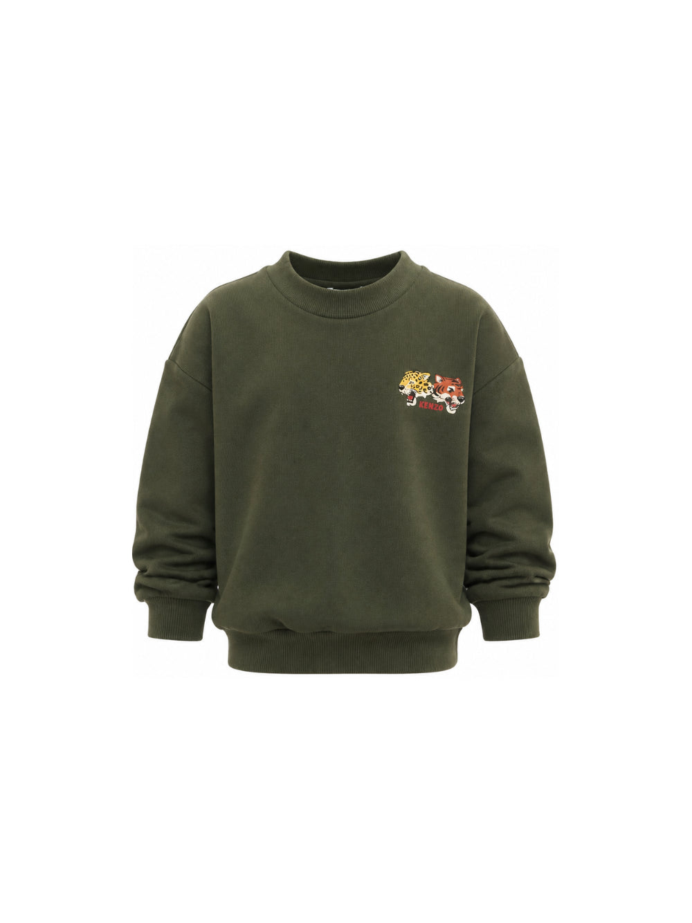 Felpa per bambino Kenzo Kids verde con stampa grafica K61940 64Q KENZO KIDS 