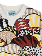 Felpa per bambino Kenzo Kids multicolore con stampa grafica animali K61943 P05 KENZO KIDS 