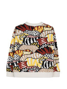 Felpa per bambino Kenzo Kids multicolore con stampa grafica animali K61943 P05 KENZO KIDS 