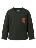 T-shirt per bambino Kenzo Kids verde con stampa del logo sul petto K61947 64Q KENZO KIDS 