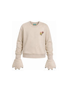 Felpa per bambino Kenzo Kids beige con stampa grafica K61958 230 KENZO KIDS 