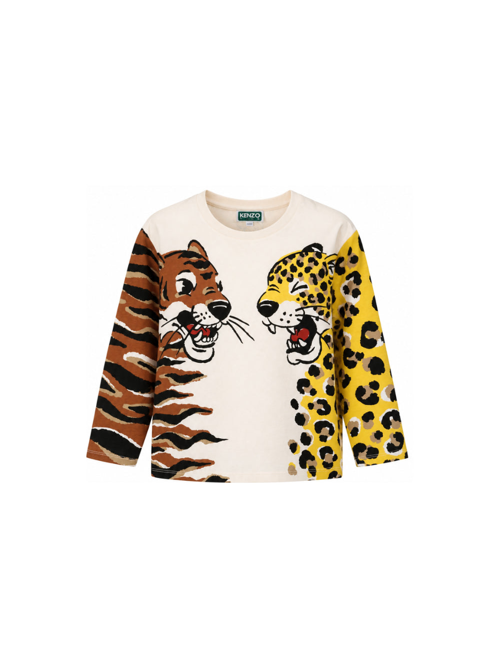 T-shirt per bambino Kenzo Kids beige con stampa grafica K61960 21G KENZO KIDS 