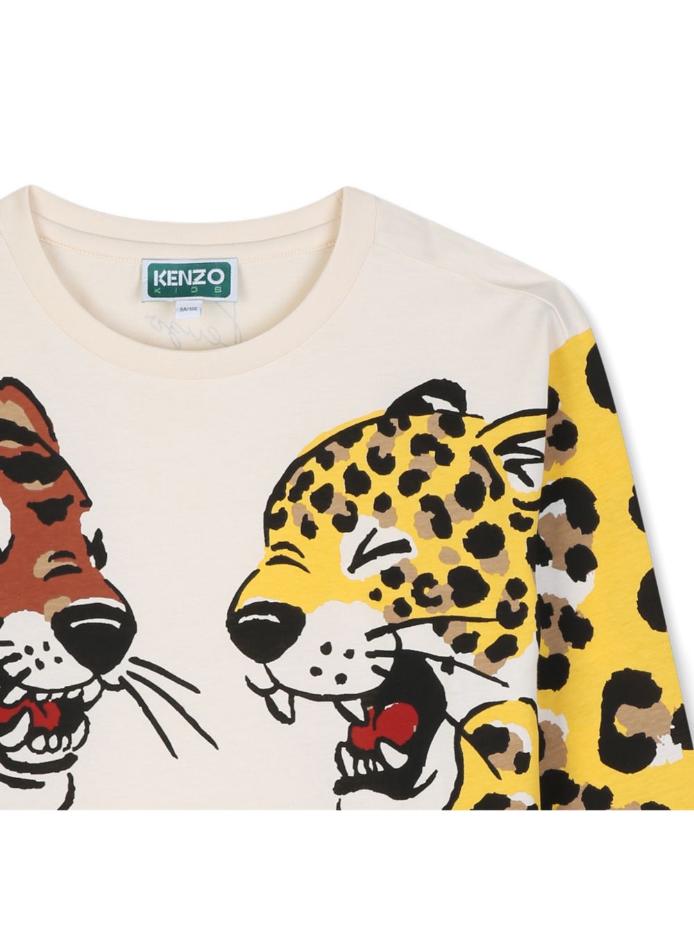 T-shirt per bambino Kenzo Kids beige con stampa grafica K61960 21G KENZO KIDS 