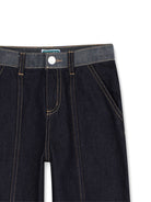 Jeans per bambino Kenzo Kids in denim a gamba ampia K61962 Z35 KENZO KIDS 