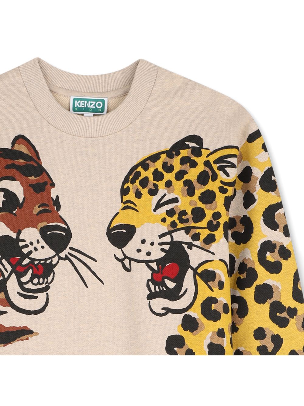 Abito per bambina Kenzo Kids beige con stampa animalier K61969 230 KENZO KIDS 
