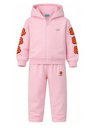 Tuta per bambina Kenzo Kids rosa con stampa Boke Flower K62003 44F KENZO KIDS 