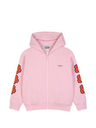 Tuta per bambina Kenzo Kids rosa con stampa Boke Flower K62003 44F KENZO KIDS 