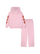 Tuta per bambina Kenzo Kids rosa con stampa Boke Flower K62003 44F KENZO KIDS 