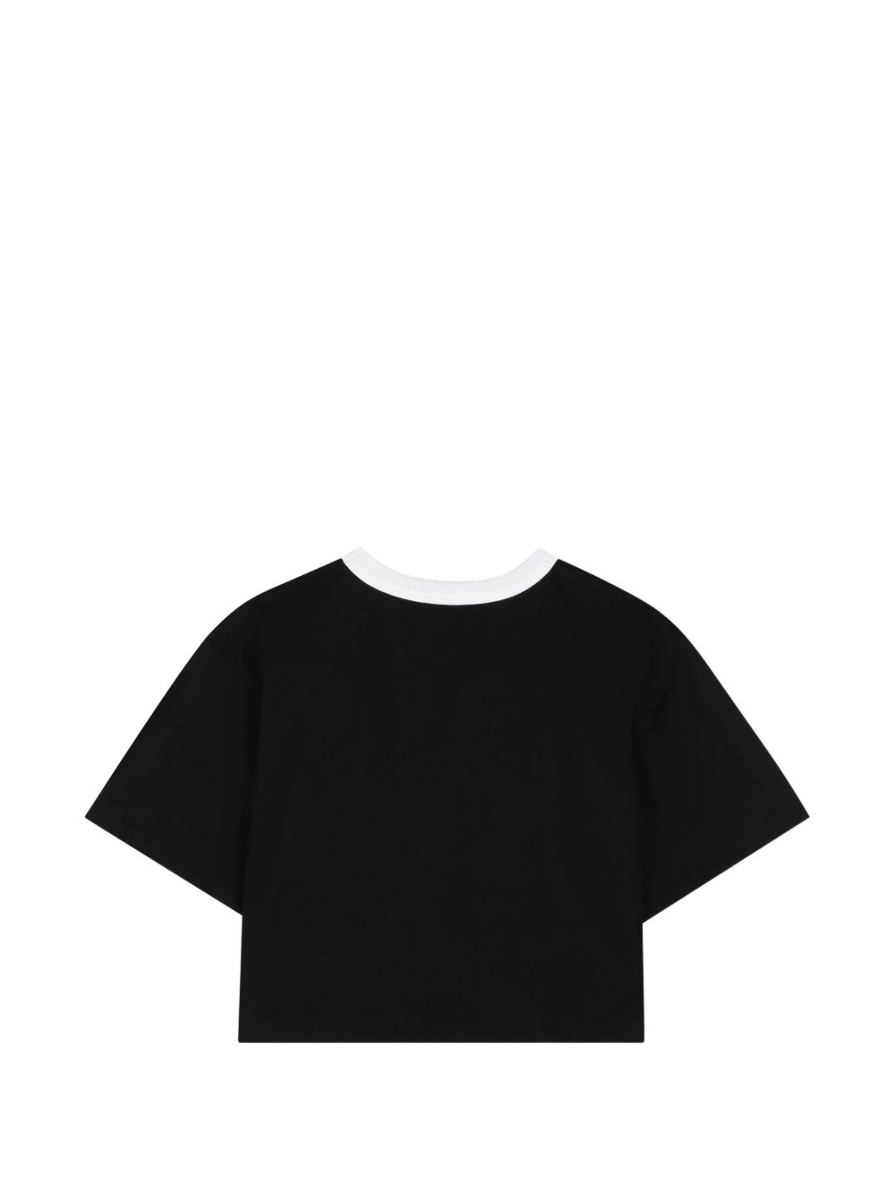 T-shirt per bambina Kenzo Kids nera con taglio crop K62004 09B KENZO KIDS 