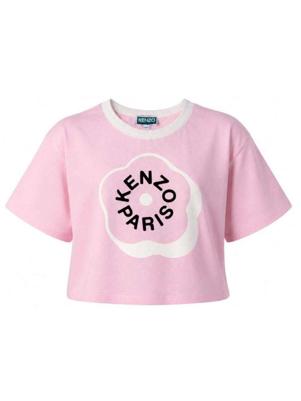 T-shirt per bambina Kenzo Kids rosa con taglio crop K62004 44F KENZO KIDS 