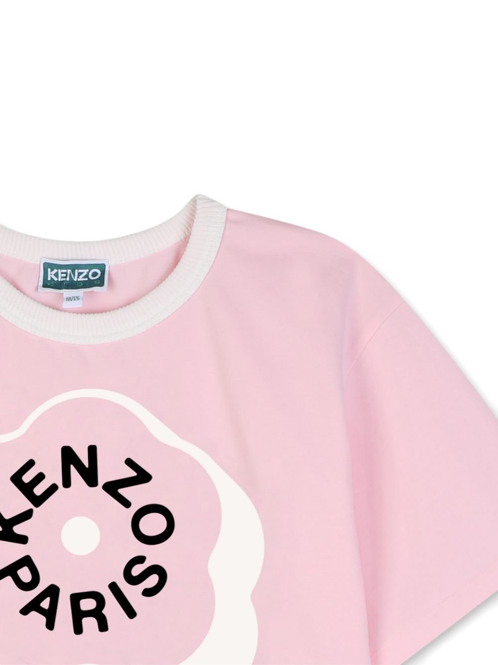 T-shirt per bambina Kenzo Kids rosa con taglio crop K62004 44F KENZO KIDS 
