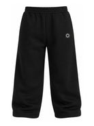 Pantaloni sportivi per bambina Kenzo Kids neri con applicazione frontale con logo K62006 09B KENZO KIDS 