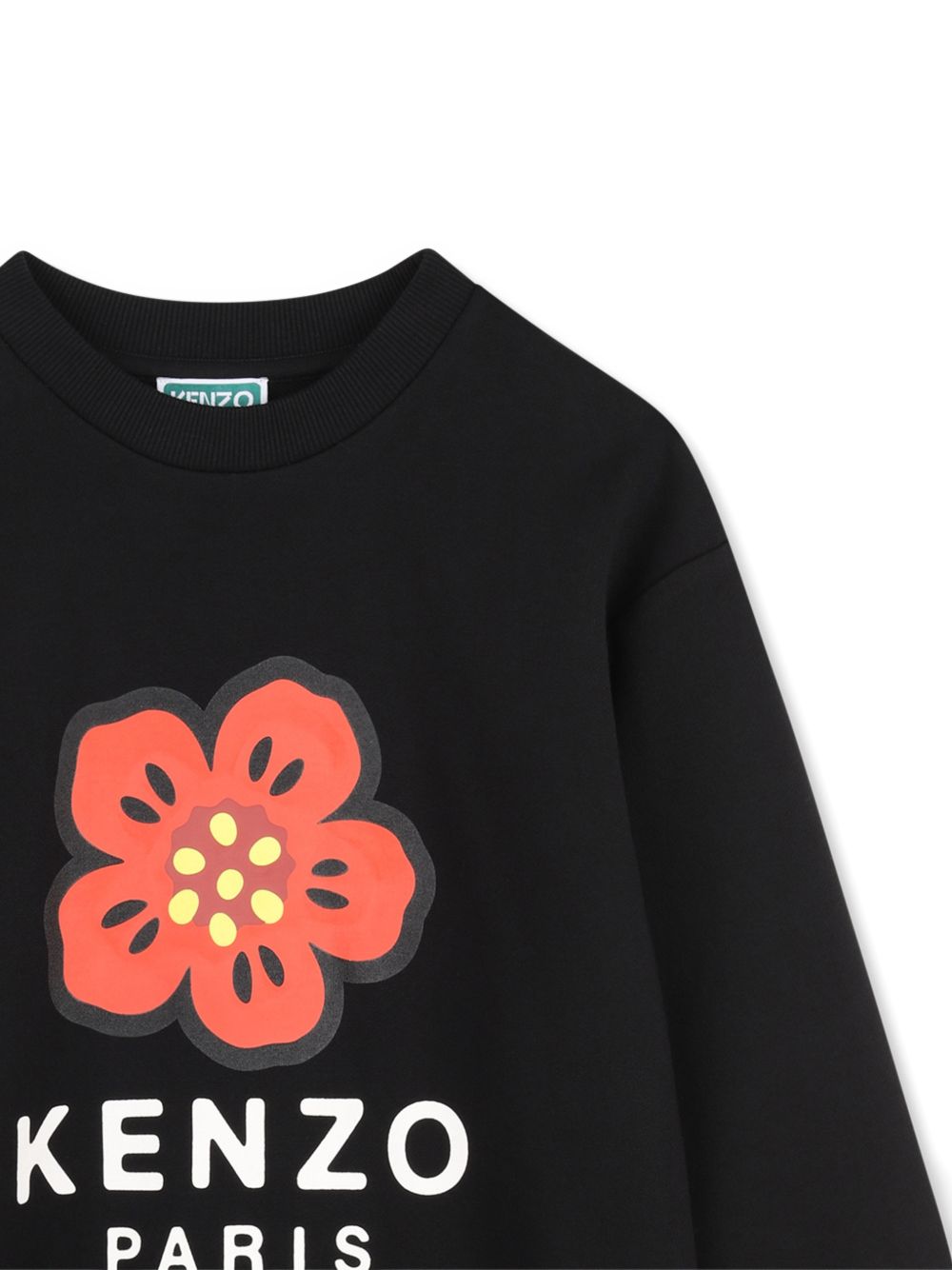 Abito per bambina Kenzo Kids nero con stampa grafica Boke Flower K62010 09B KENZO KIDS 