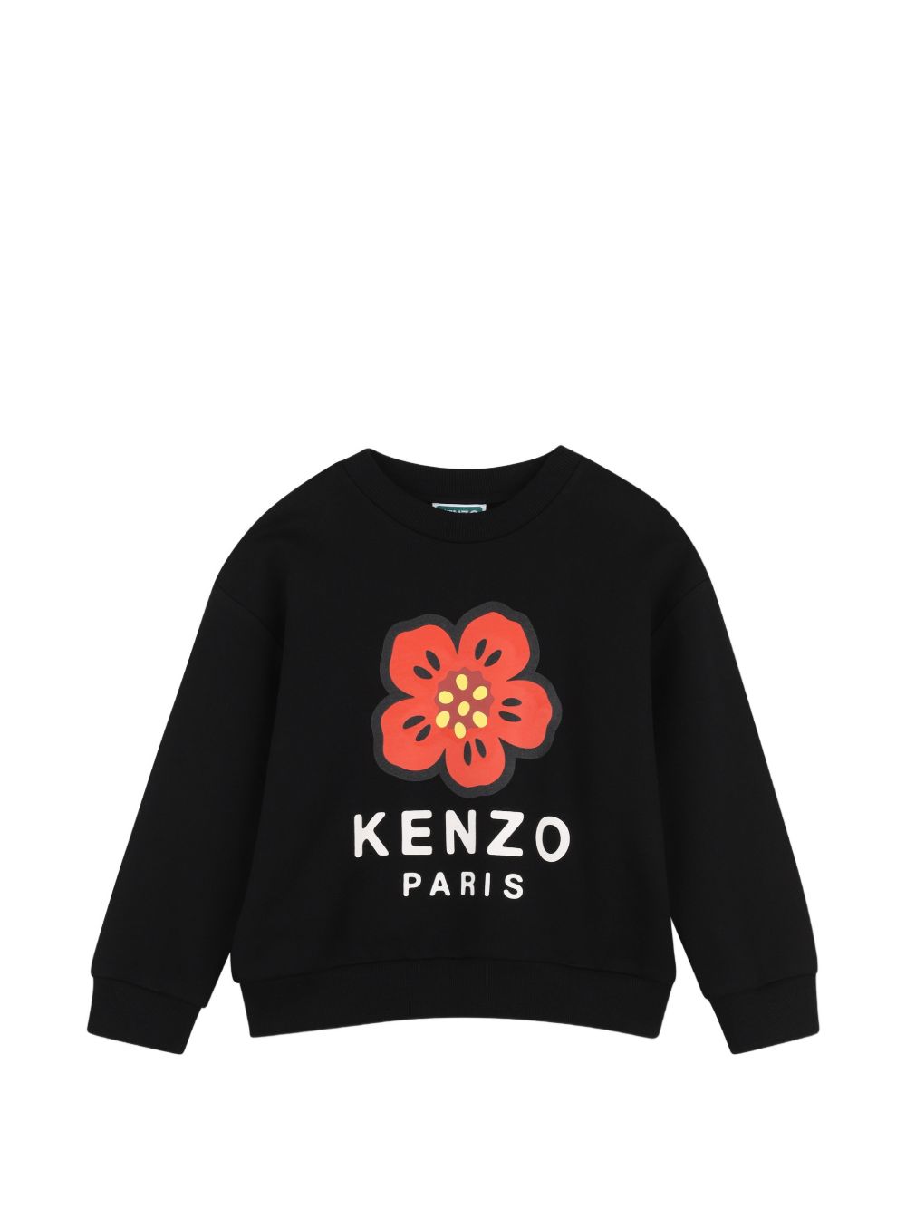Felpa per bambina Kenzo Kids nera con stampa Boke Flower K62014 09B KENZO KIDS 