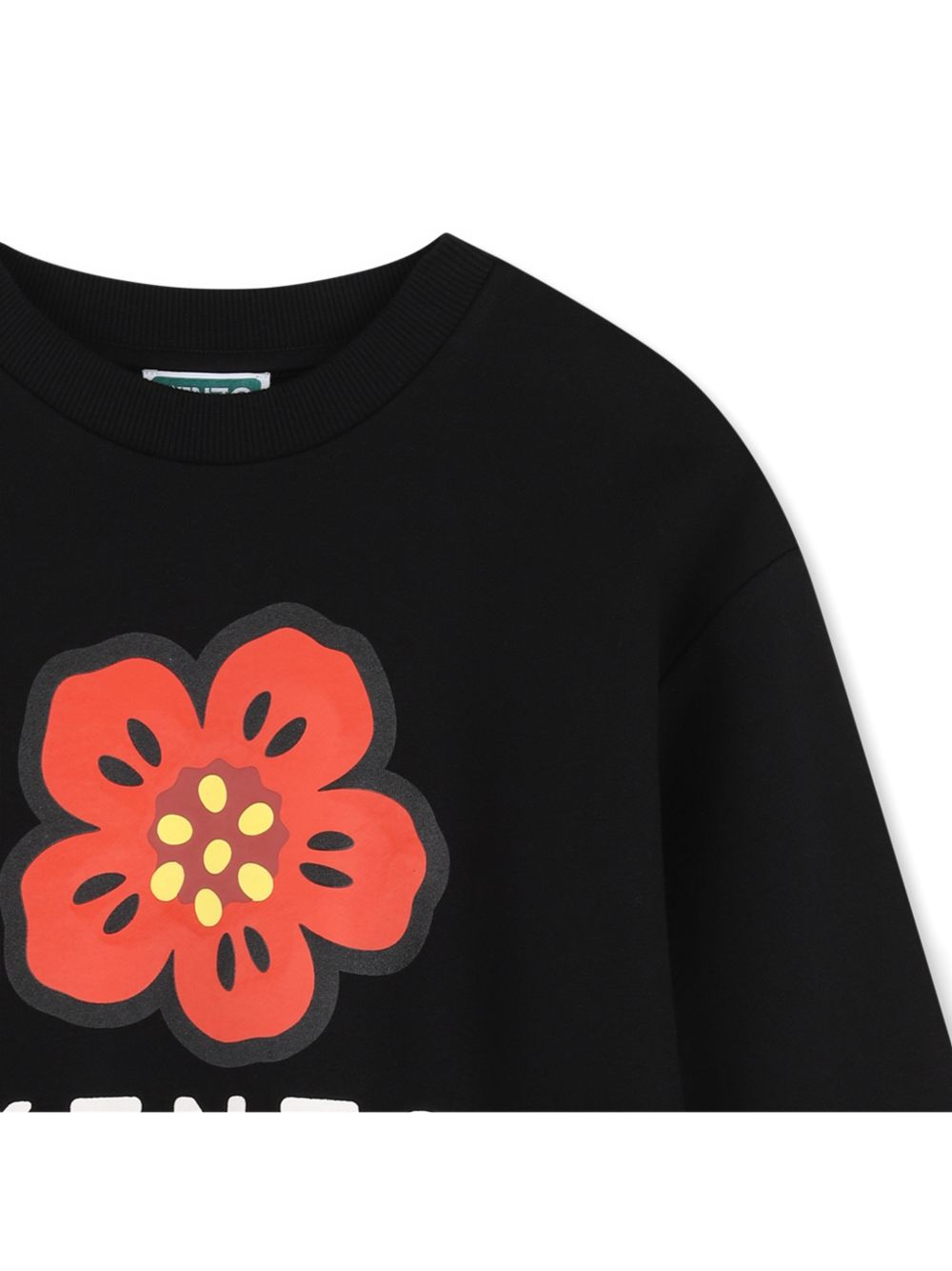 Felpa per bambina Kenzo Kids nera con stampa Boke Flower K62014 09B KENZO KIDS 