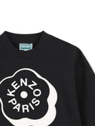 Felpa per bambina Kenzo Kids nera con stampa grafica Boke Flower K62016 09B KENZO KIDS 